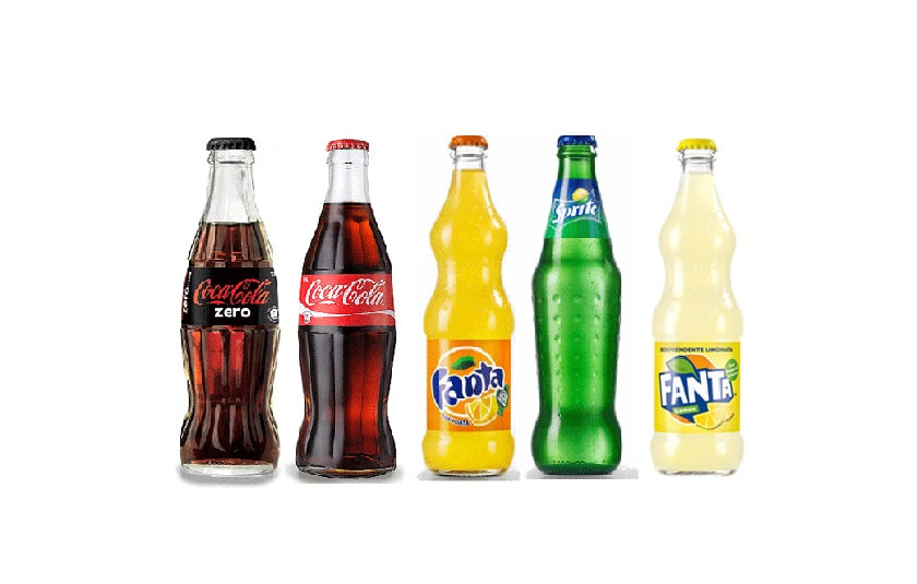Coca-Cola, Coca Zero, Fanta, Lemon Soda